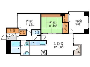 ベラジオ嵐山（403）の物件間取画像